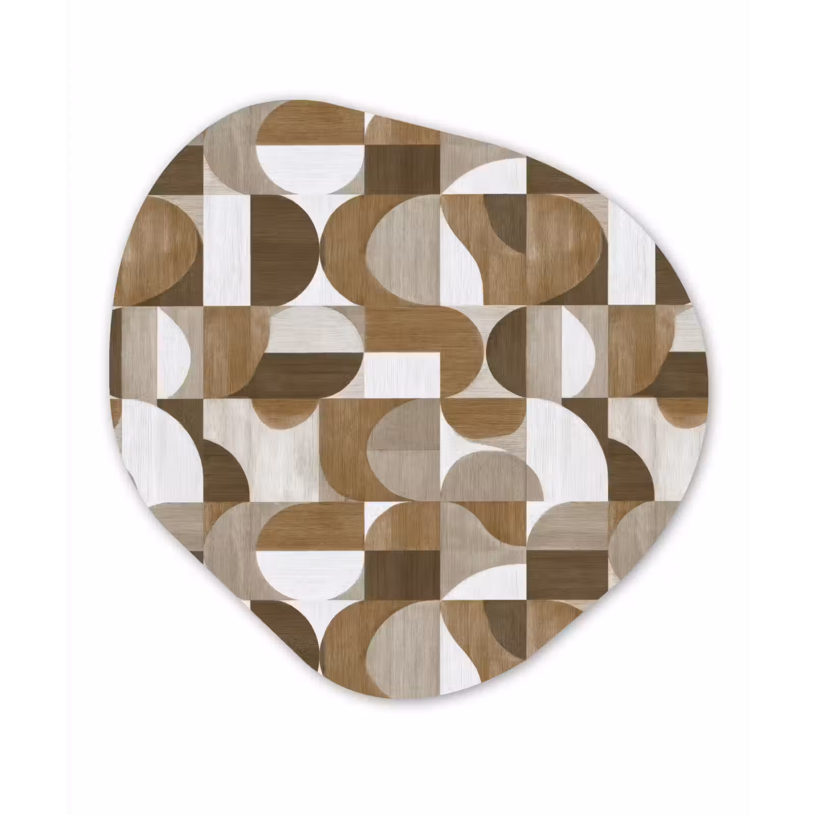 Organisch schilderij - Forex - Abstract - Retro - Bruin — 1