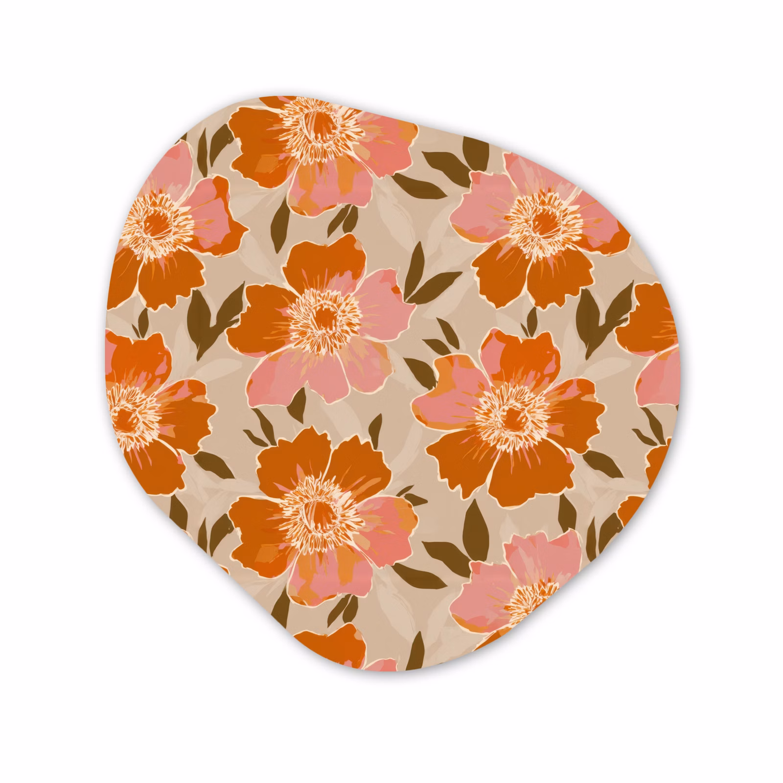 Organisch schilderij - Forex - Bloemen - Motief - Retro — 1