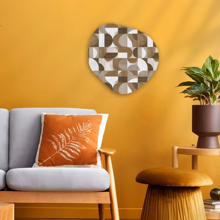 Organisch schilderij - Forex - Abstract - Retro - Bruin — 3