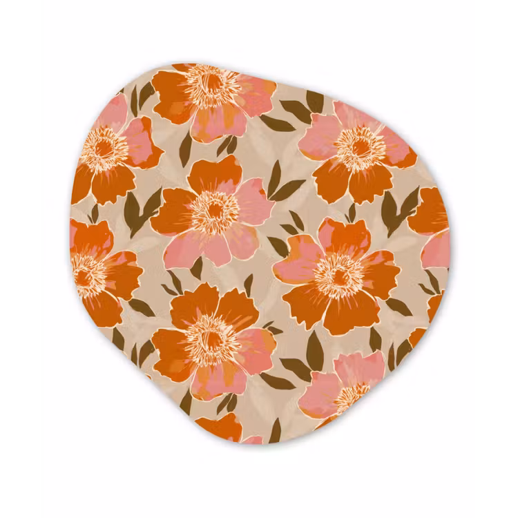 Organisch schilderij - Forex - Bloemen - Motief - Retro — 1