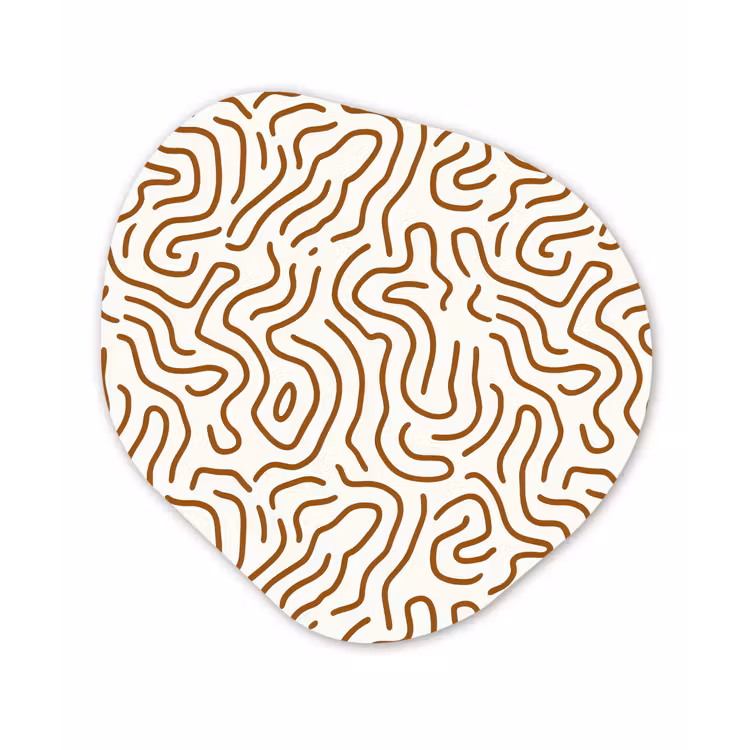 Organisch schilderij - Forex - Minimalistisch - Patroon - Terracotta — 1