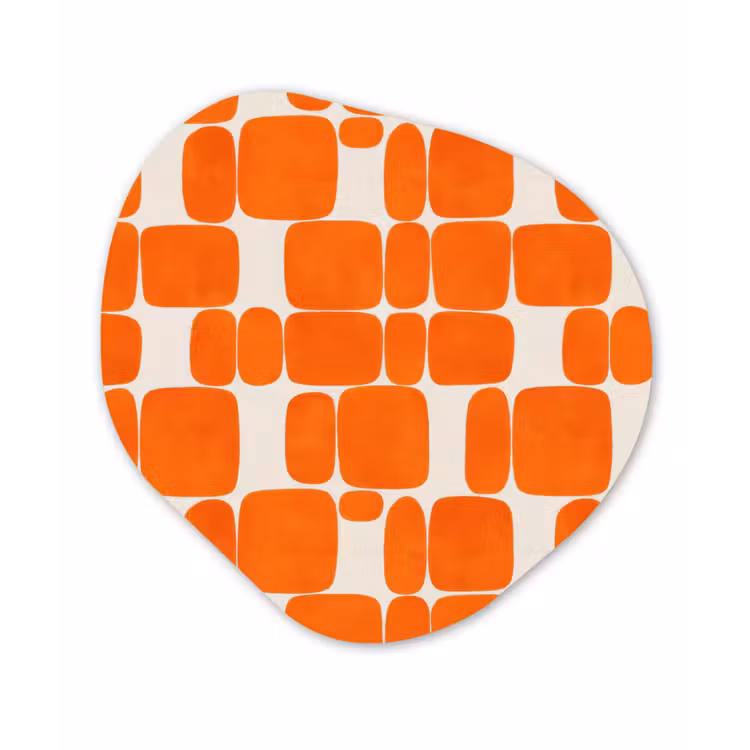 Organisch schilderij - Forex - Patroon - Retro - Oranje — 1
