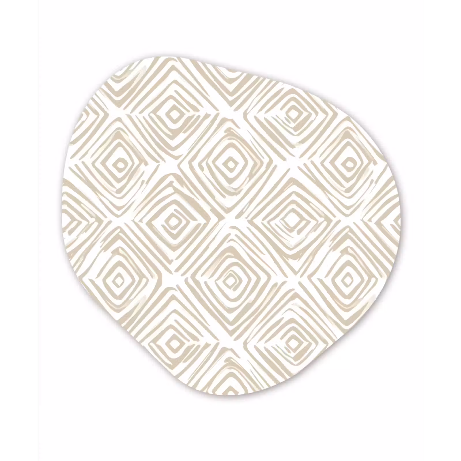 Organisch schilderij - Forex - Abstract - Ruit - Beige — 1