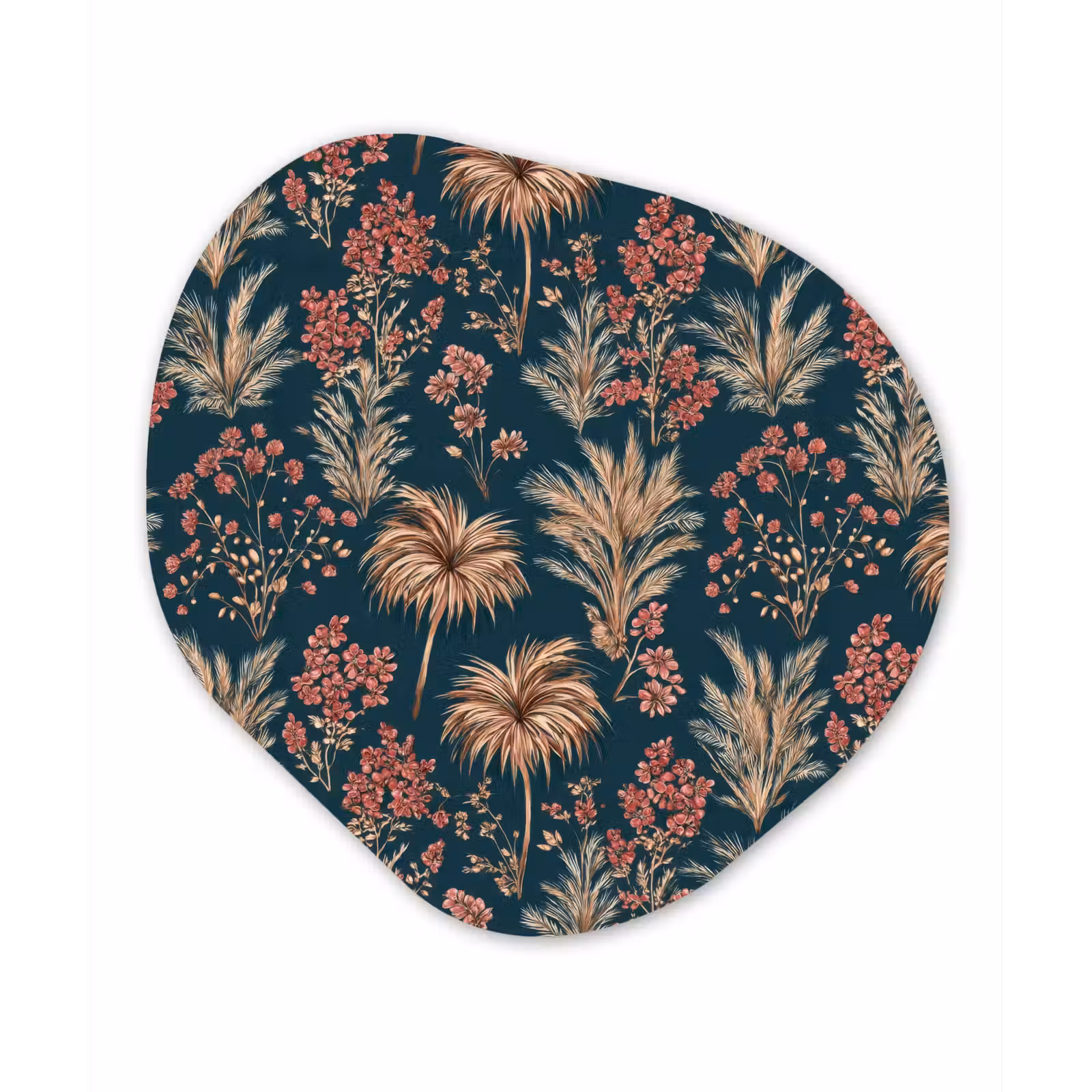 Organisch schilderij - Forex - Botanisch - Patroon - Blauw — 1