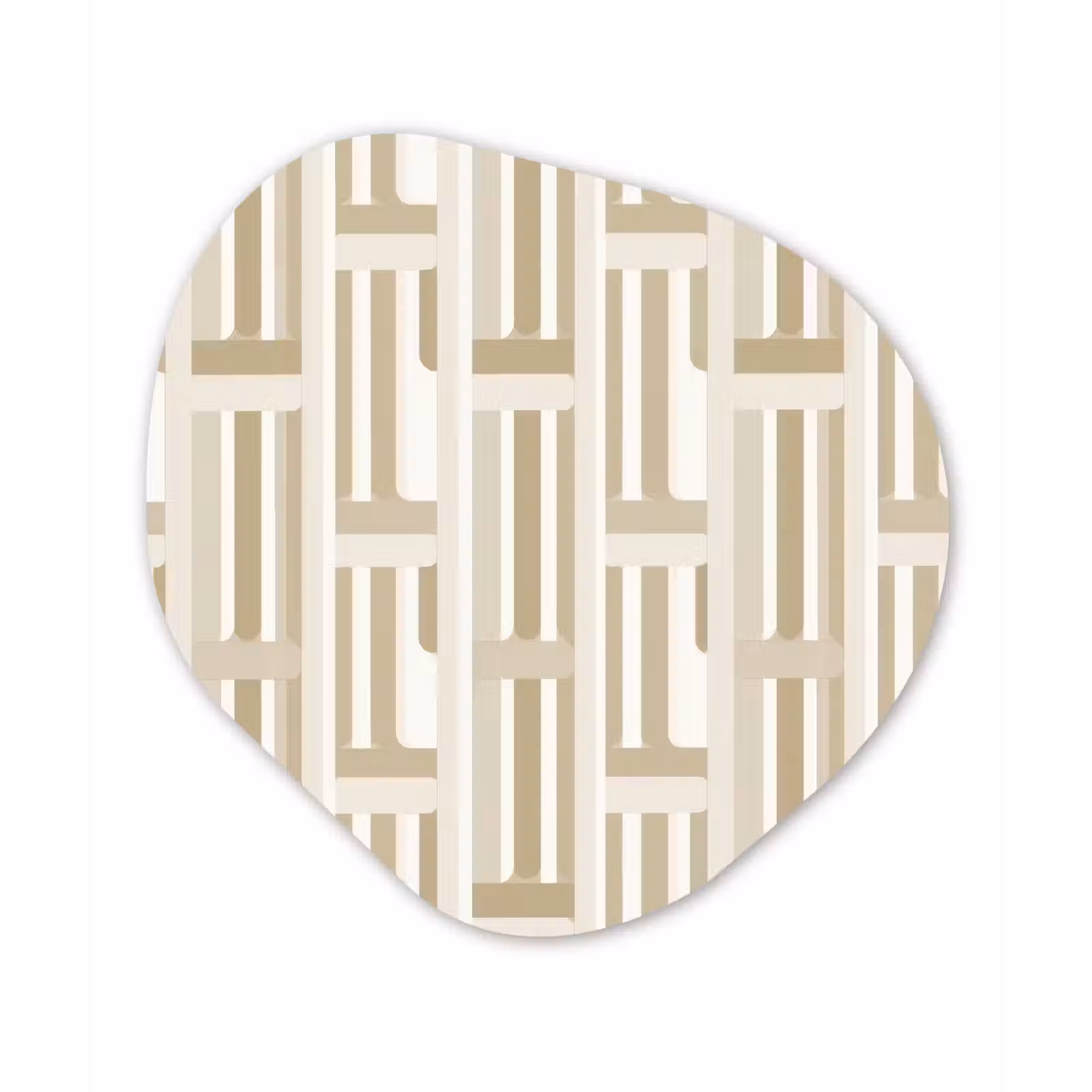 Organisch schilderij - Forex - Modern - Geometrisch - Beige — 1