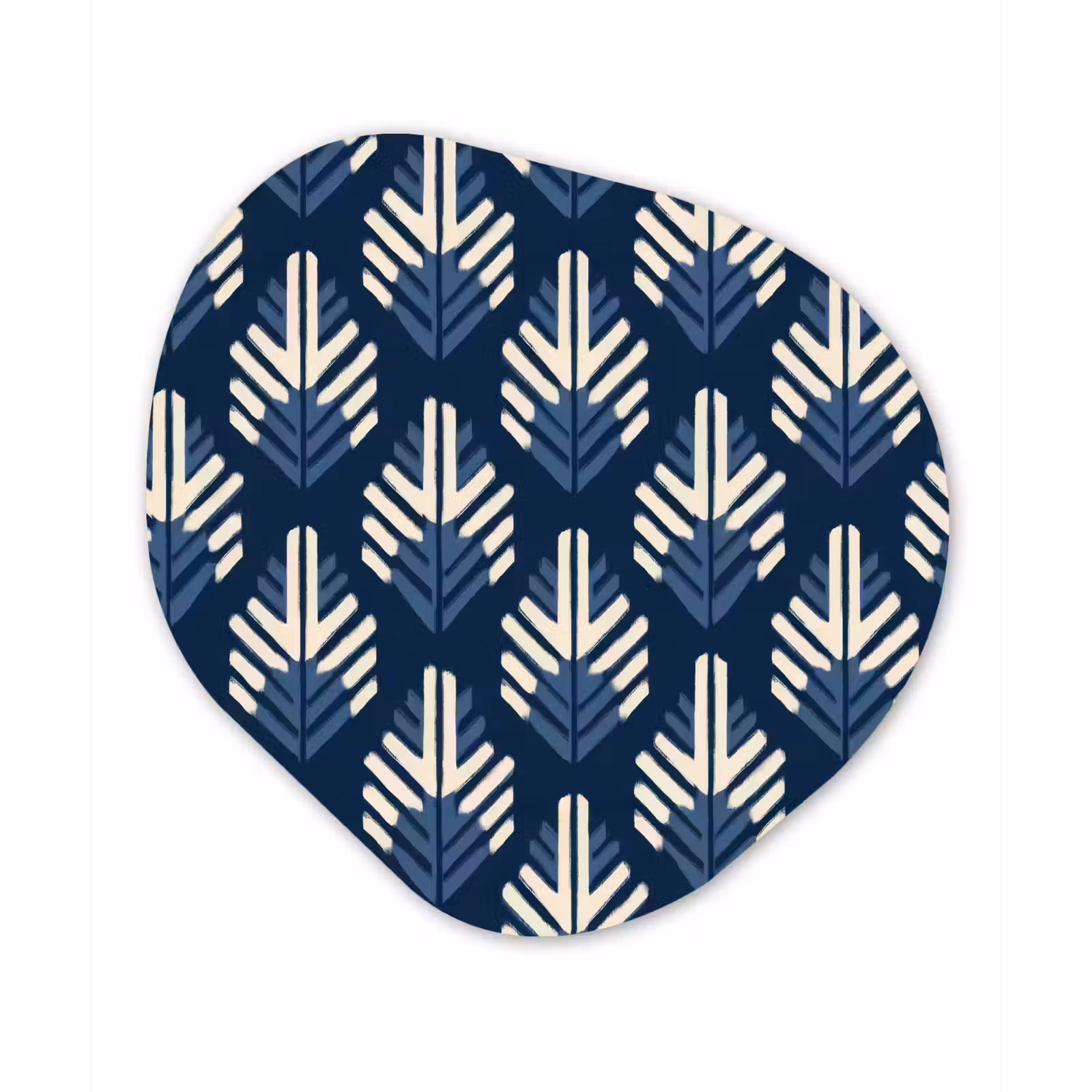 Organisch schilderij - Forex - Modern - Patroon - Blauw — 1