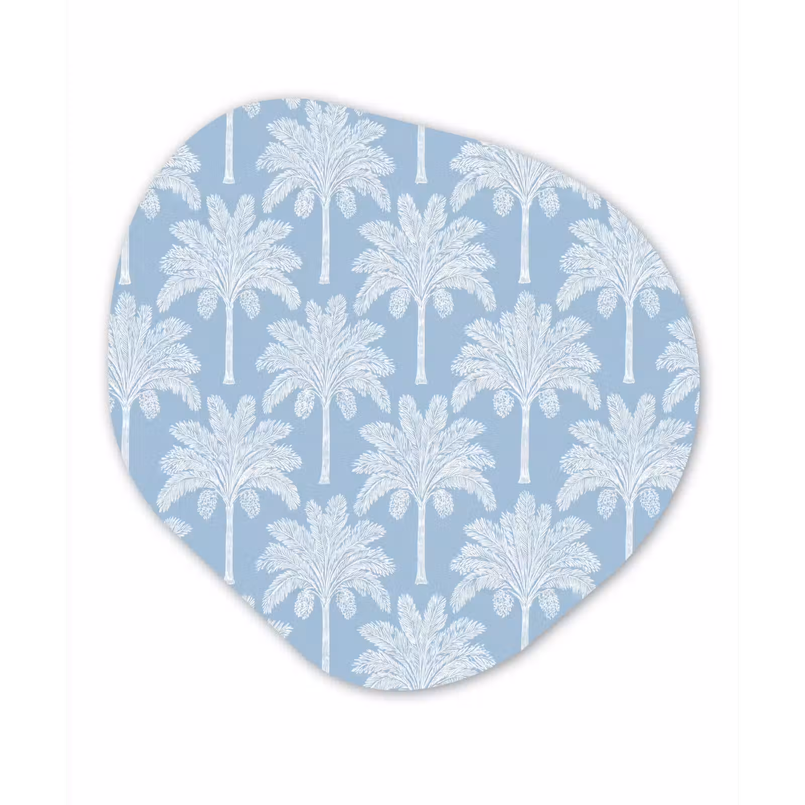 Organisch schilderij - Forex - Palmboom - Modern - Blauw — 1
