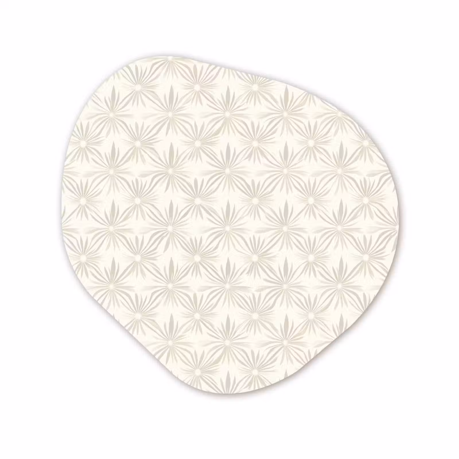 Organisch schilderij - Forex - Patroon - Bloemen - Beige — 1