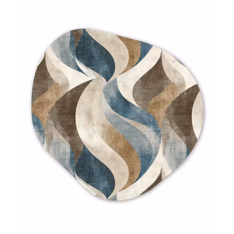 Organisch schilderij - Forex - Abstract - Golven - Kleurrijk — 1