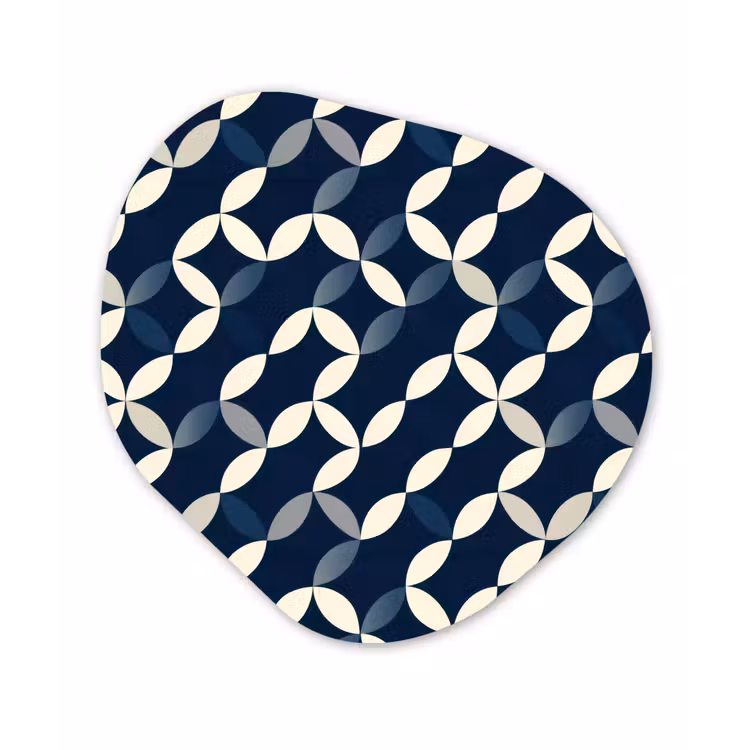 Organisch schilderij - Forex - Abstract - Patroon - Blauw — 1