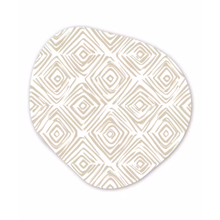 Organisch schilderij - Forex - Abstract - Ruit - Beige — 1