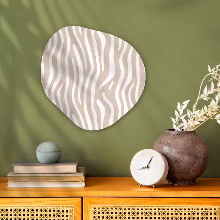 Organisch schilderij - Forex - Abstract - Zebra - Beige — 2