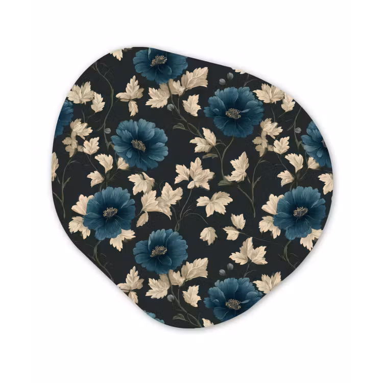 Organisch schilderij - Forex - Botanisch - Bloemen - Blauw — 1