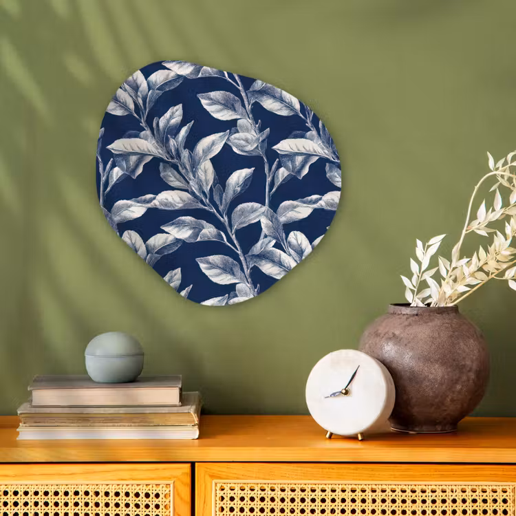 Organisch schilderij - Forex - Botanisch - Patroon - Blauw — 2