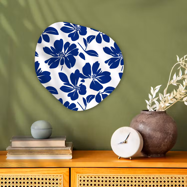 Organisch schilderij - Forex - Floraal - Modern - Blauw — 2