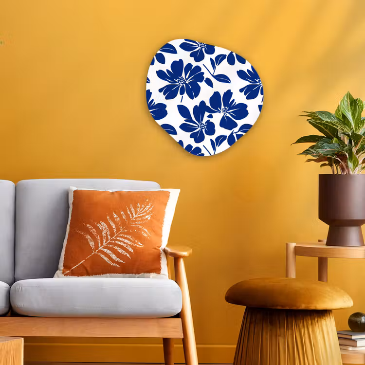 Organisch schilderij - Forex - Floraal - Modern - Blauw — 3