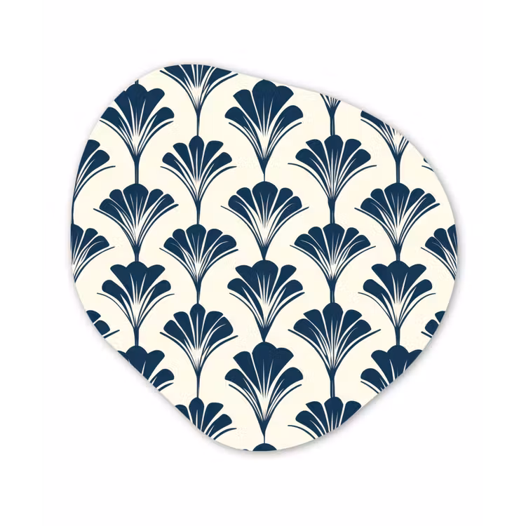 Organisch schilderij - Forex - Klassiek - Motief - Blauw — 1