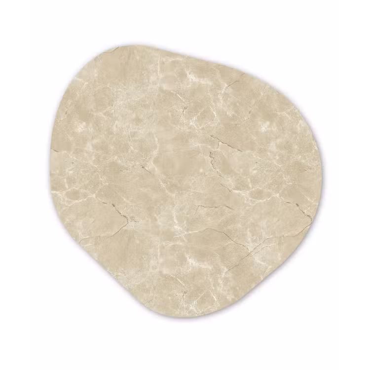 Organisch schilderij - Forex - Lichtbeige - Marmer - Diffusie adering — 1