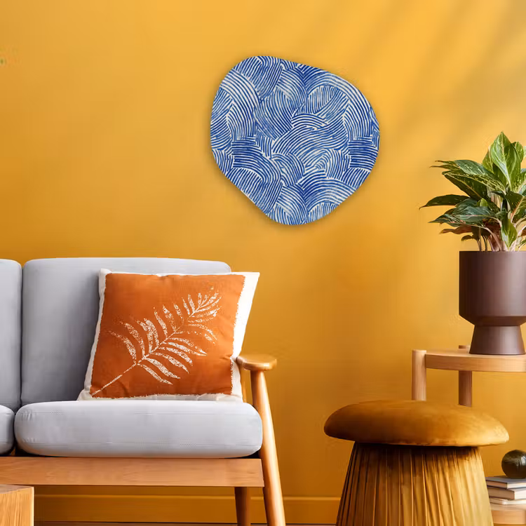 Organisch schilderij - Forex - Modern - Abstract - Blauw — 3