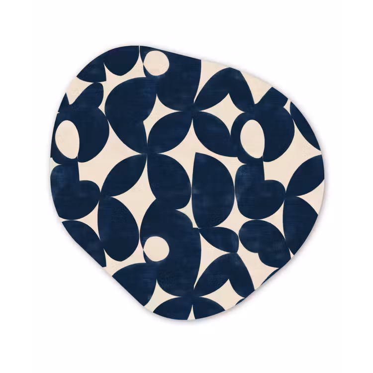 Organisch schilderij - Forex - Modern - Geometrisch - Blauw — 1