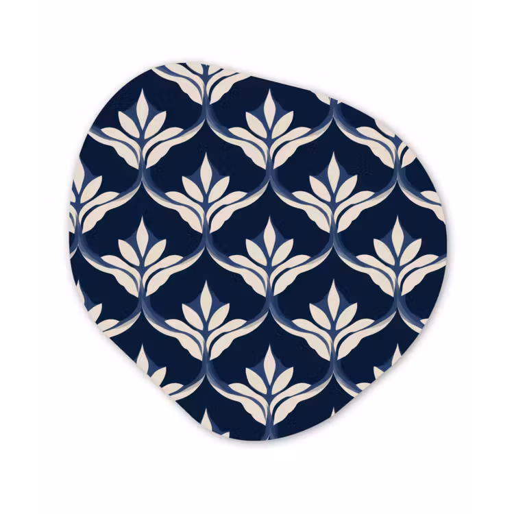 Organisch schilderij - Forex - Modern - Ontwerp - Blauw — 1