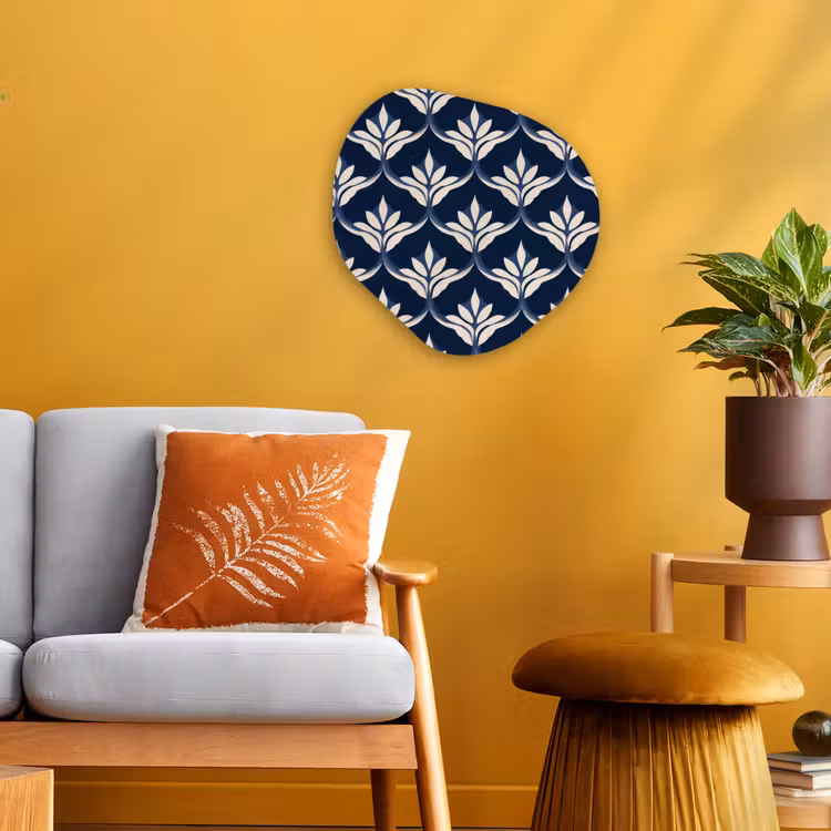Organisch schilderij - Forex - Modern - Ontwerp - Blauw — 3