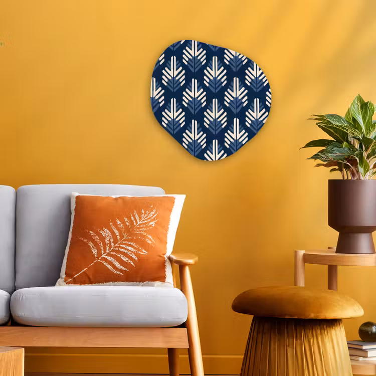 Organisch schilderij - Forex - Modern - Patroon - Blauw — 3