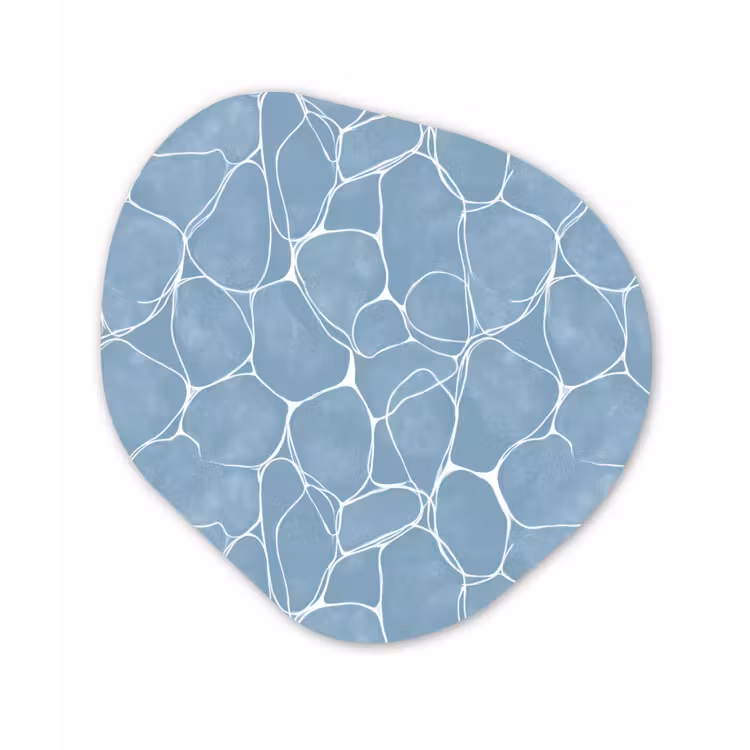 Organisch schilderij - Forex - Organisch - Patroon - Blauw — 1