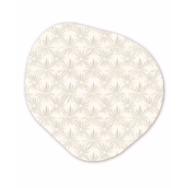 Organisch schilderij - Forex - Patroon - Bloemen - Beige — 1