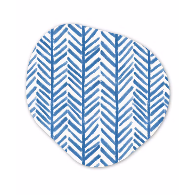Organisch schilderij - Forex - Patroon - Streep - Blauw — 1