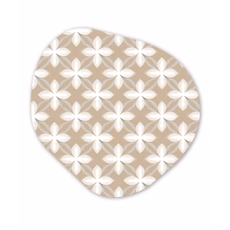 Organisch schilderij - Forex - Patroon - Symmetrisch - Beige — 1