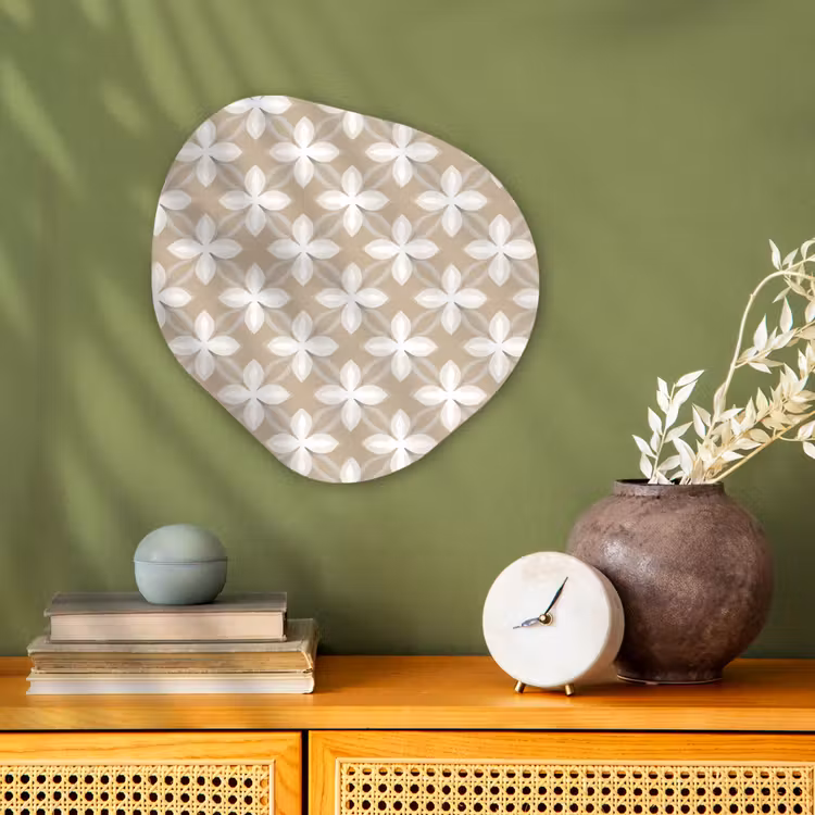 Organisch schilderij - Forex - Patroon - Symmetrisch - Beige — 2