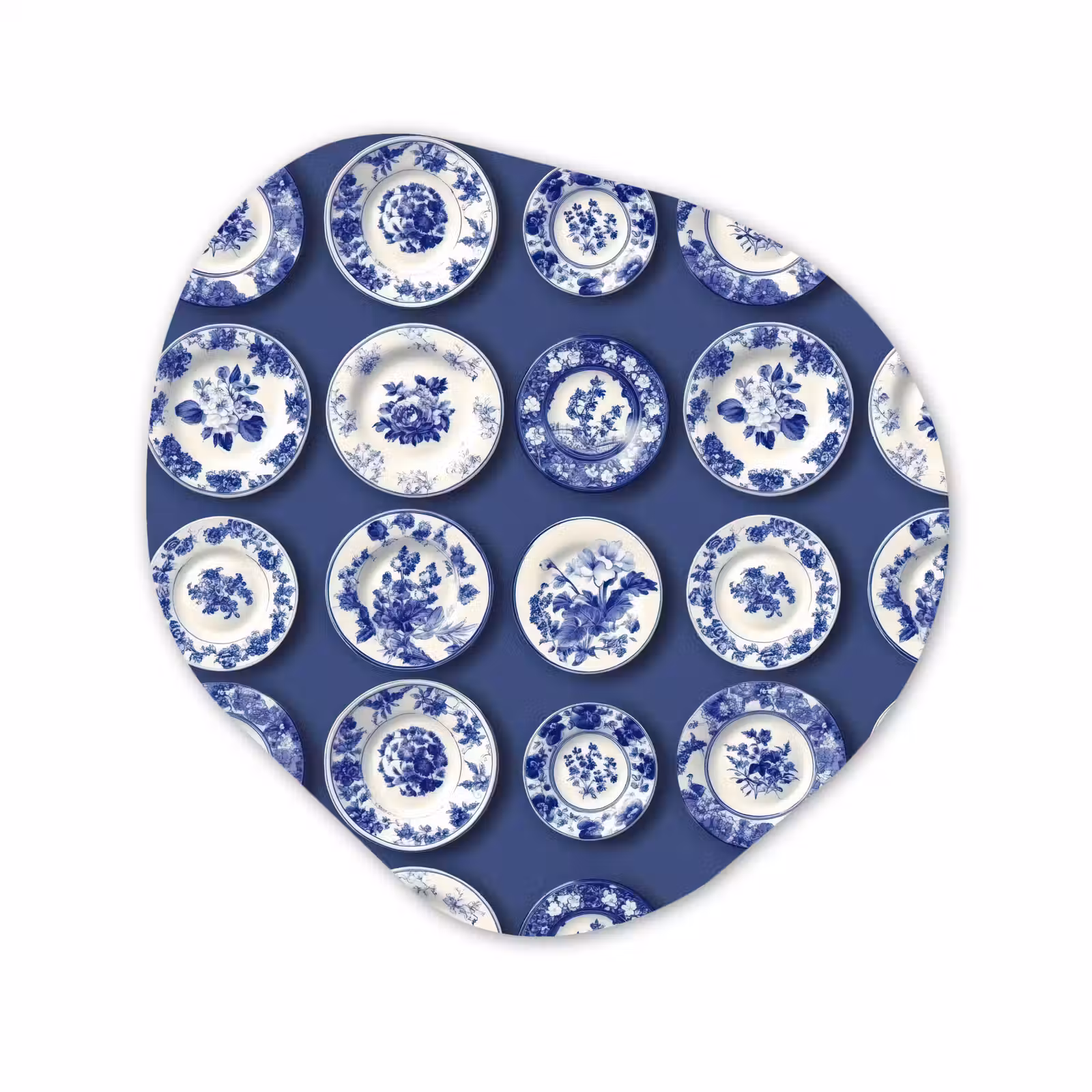 Organisch schilderij - Forex - Borden - Floraal - Blauw — 1