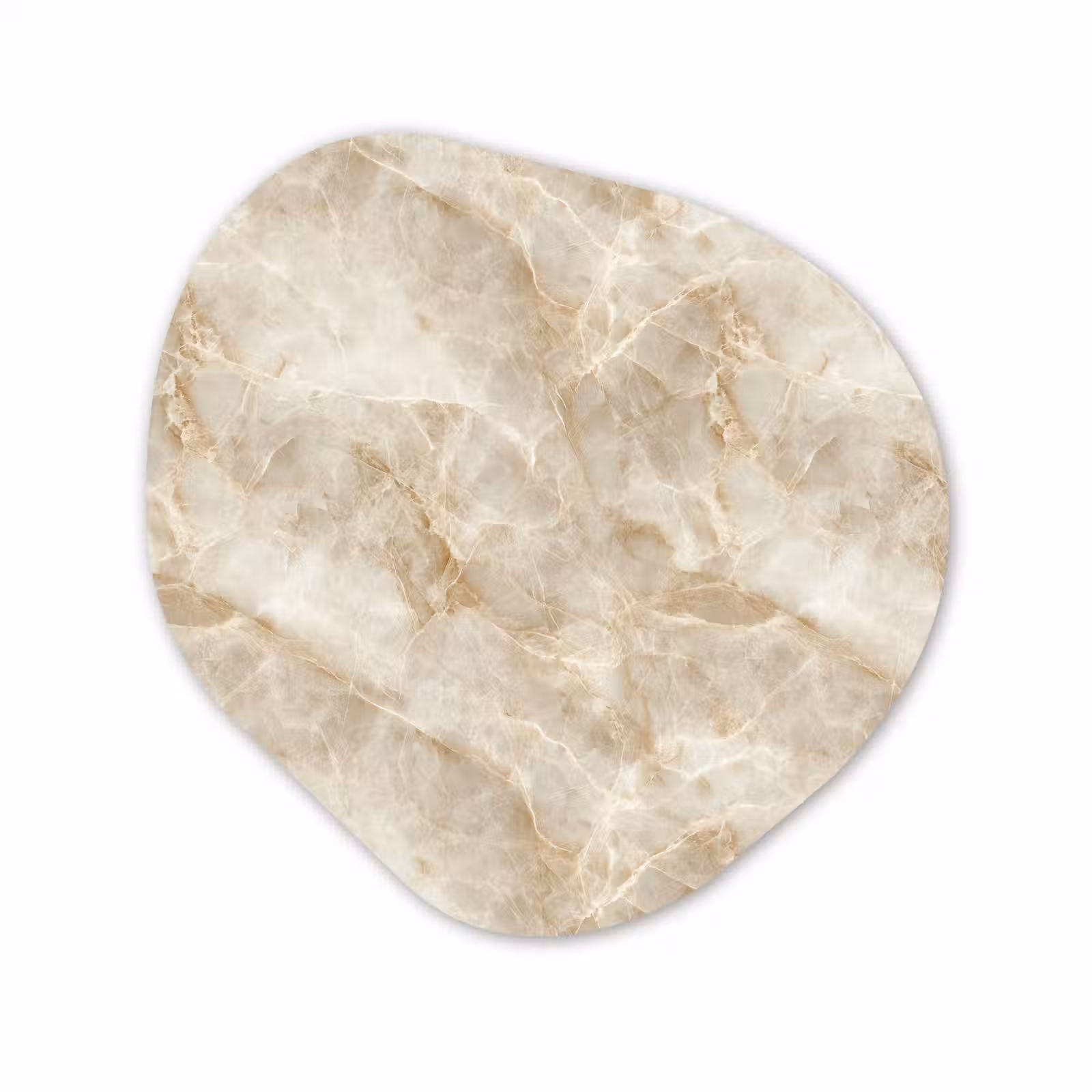 Organisch schilderij - Forex - Lichtbeige - Onyx - Subtiel — 1