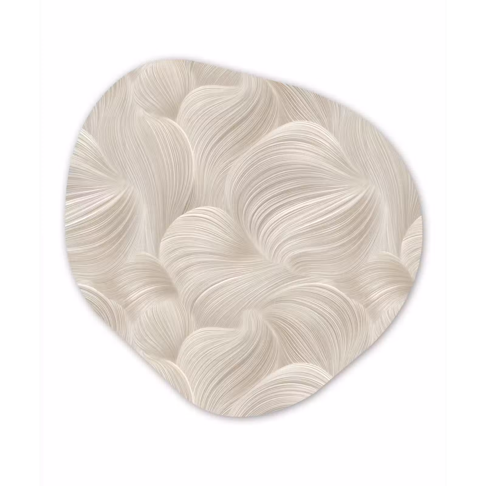 Organisch schilderij - Forex - Lijnen - Waaier - Beige — 1