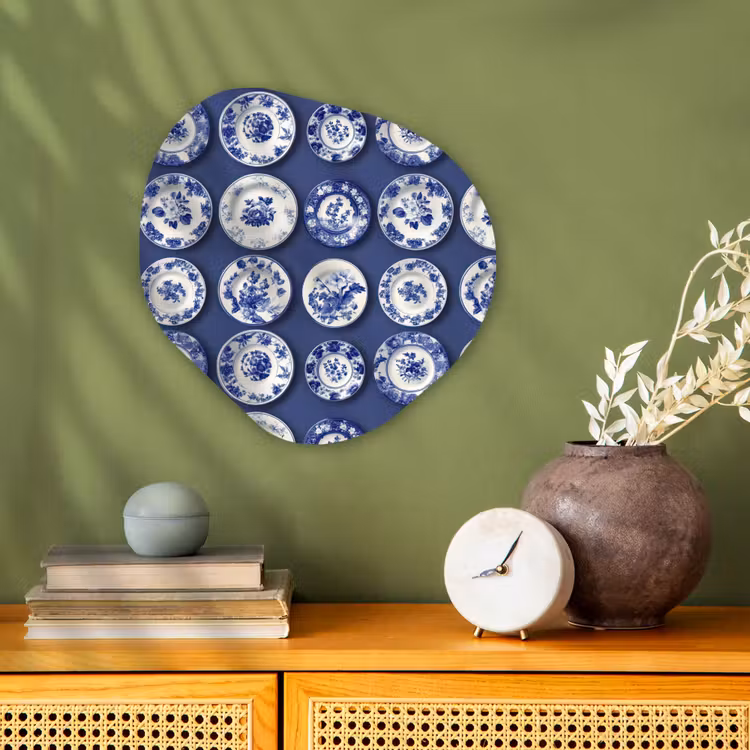 Organisch schilderij - Forex - Borden - Floraal - Blauw — 2