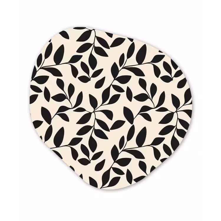 Organisch schilderij - Forex - Elegant - Patroon - Zwart - Beige — 1