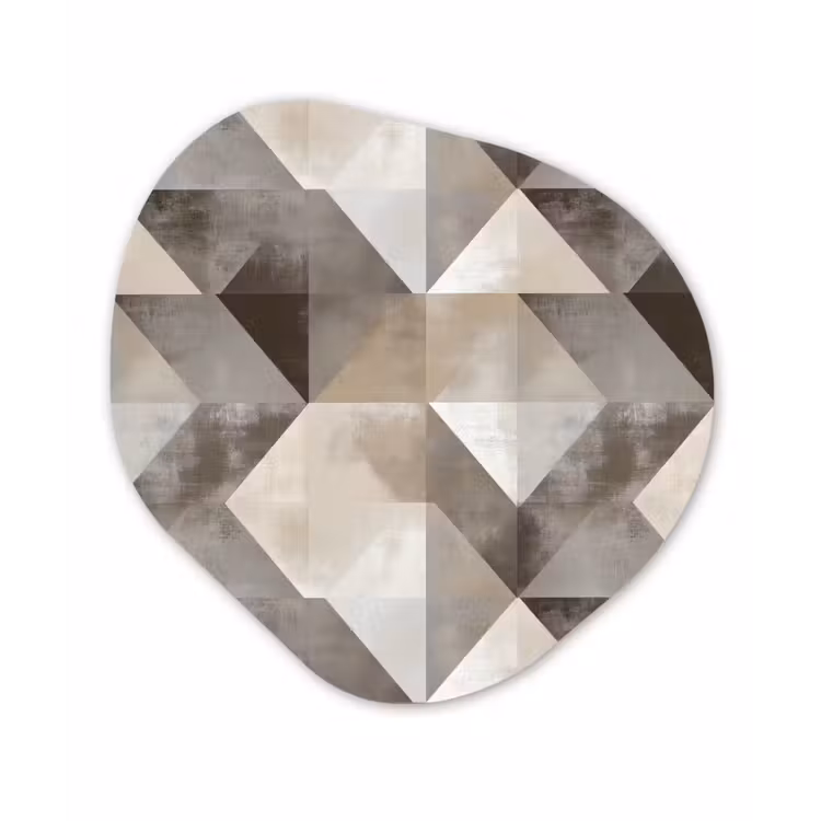 Organisch schilderij - Forex - Geometrisch - Motief - Aardetinten — 1