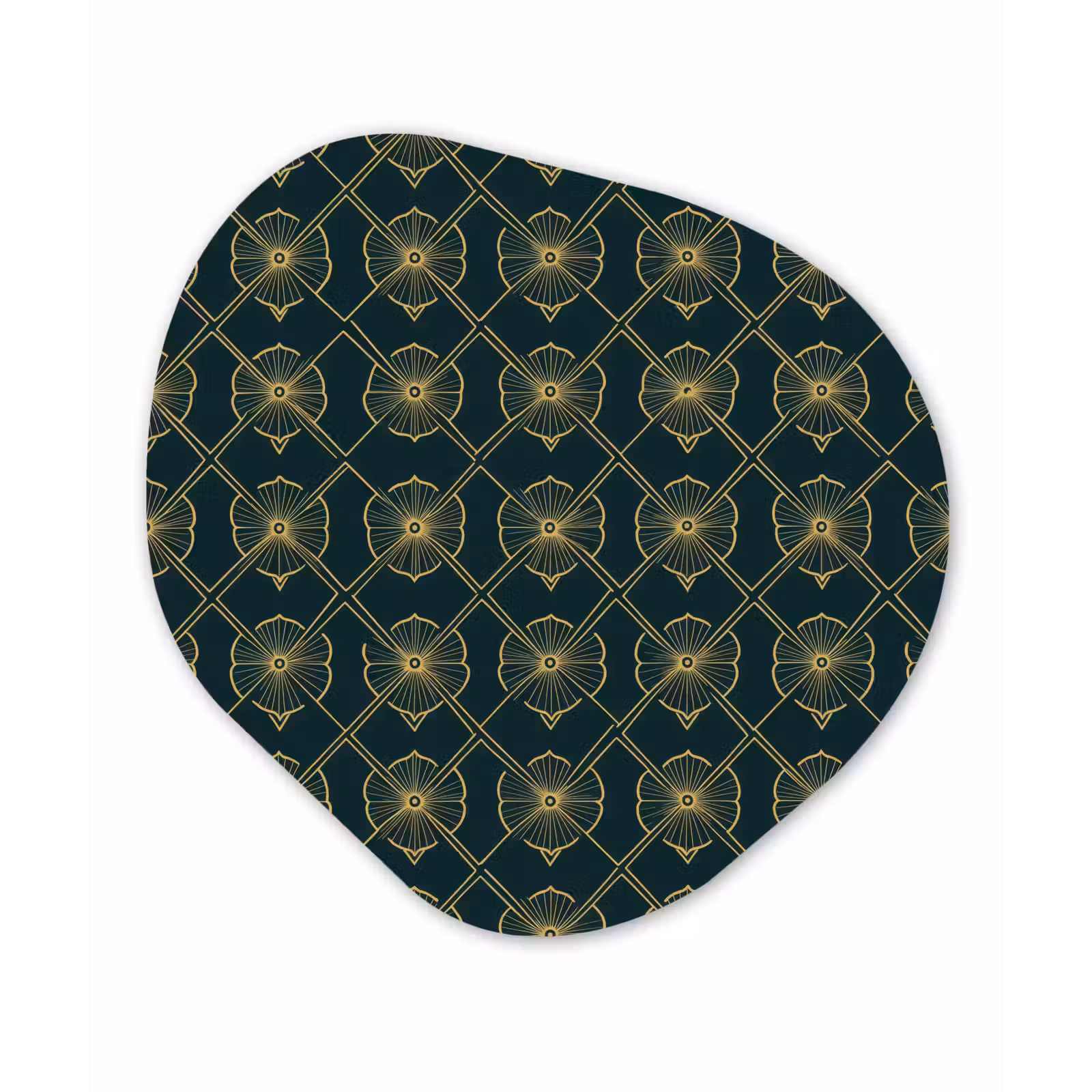 Organisch schilderij - Forex - Geometrisch - Elegant - Groen — 1
