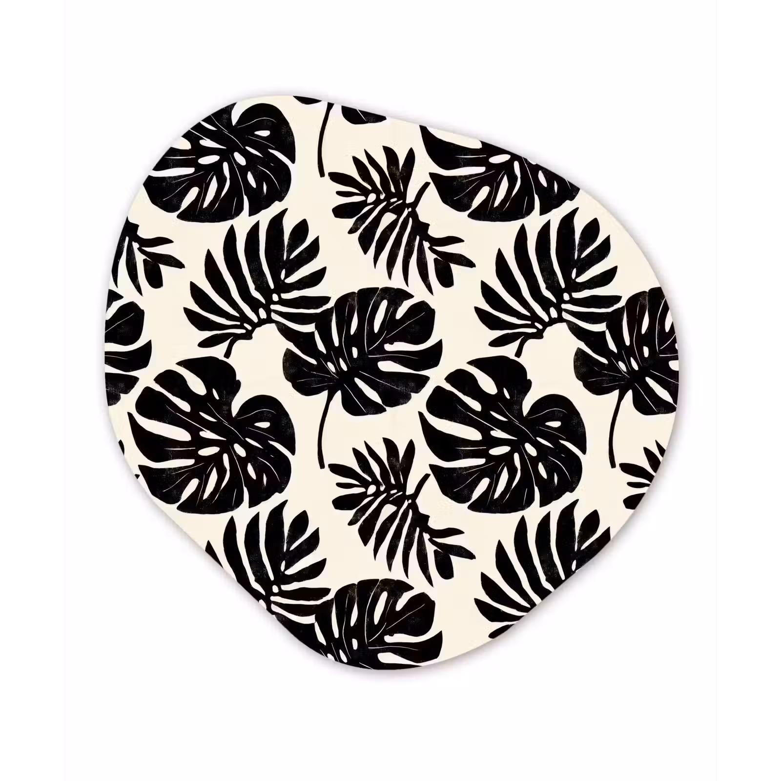 Organisch schilderij - Forex - Modern - Monstera - Zwart — 1