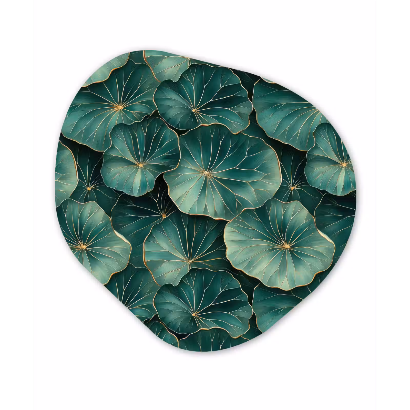 Organisch schilderij - Forex - Patroon - Bladeren - Groen — 1