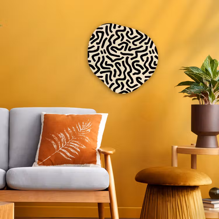 Organisch schilderij - Forex - Abstract - Lijnen - Zwart — 3