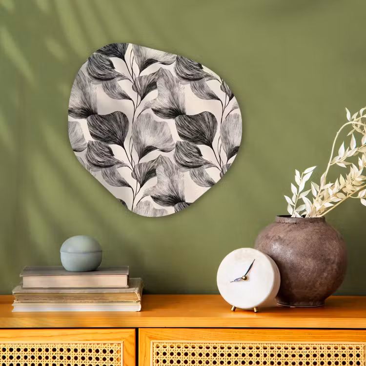Organisch schilderij - Forex - Botanisch - Bladeren - Zwart — 2