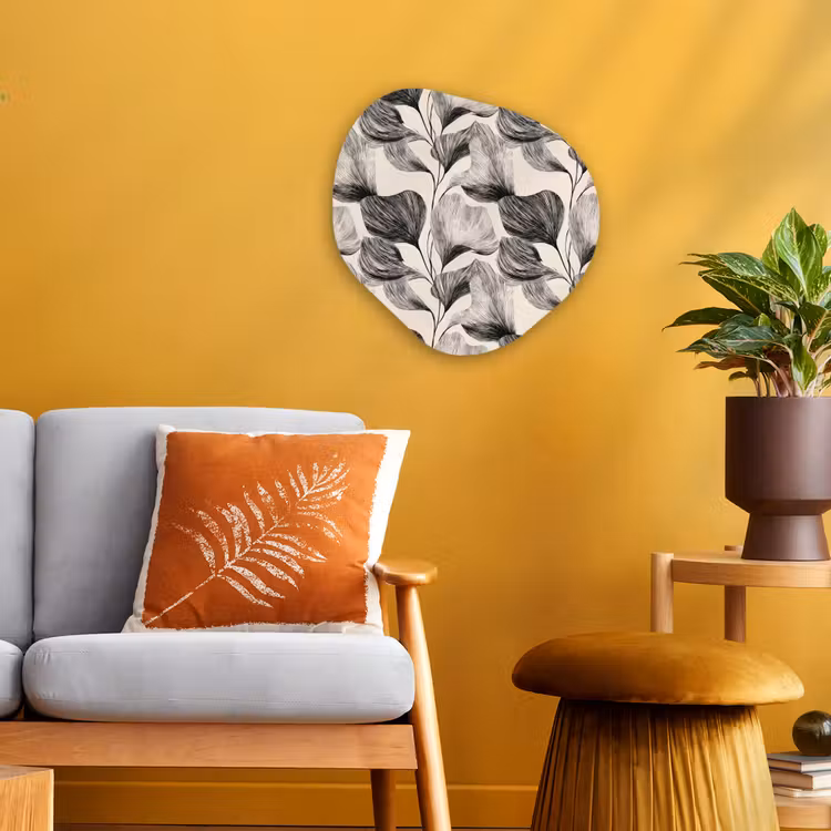 Organisch schilderij - Forex - Botanisch - Bladeren - Zwart — 3