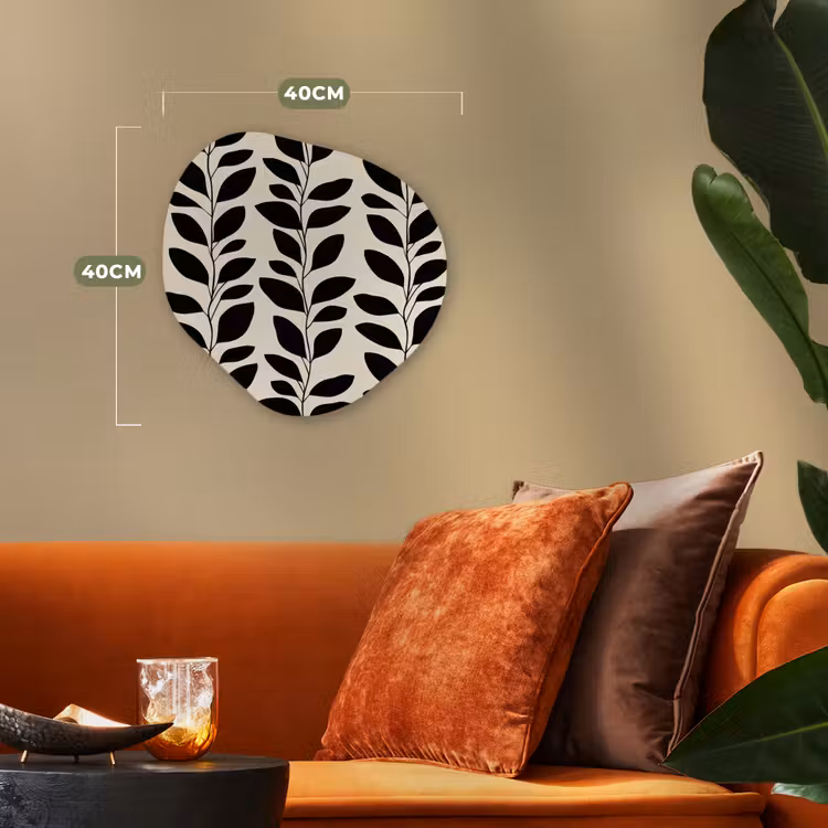 Organisch schilderij - Forex - Botanisch - Dessin - Zwart - Beige — 4