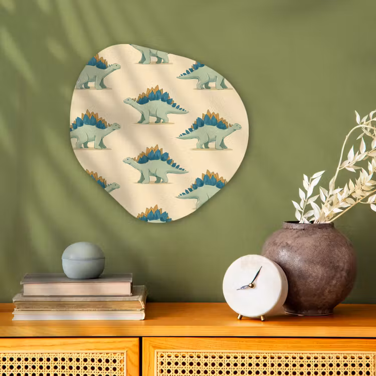 Organisch schilderij - Forex - Dino - Patroon - Groen — 2