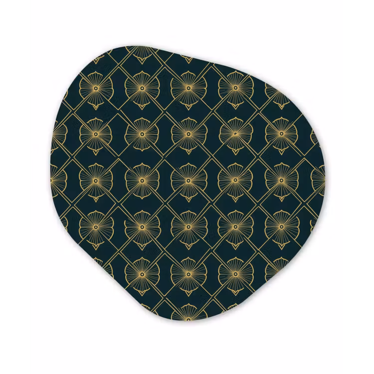 Organisch schilderij - Forex - Geometrisch - Elegant - Groen — 1