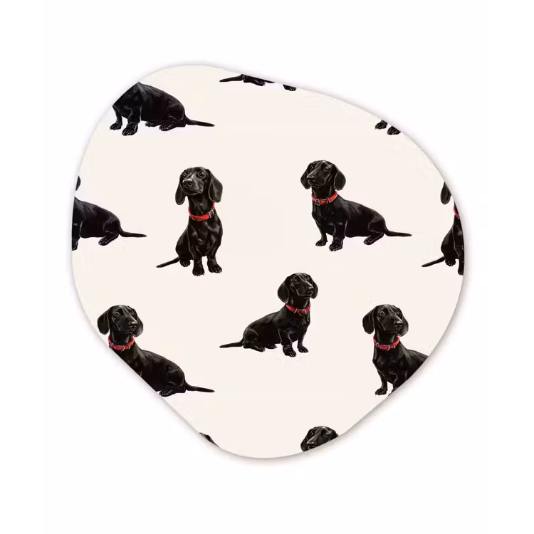 Organisch schilderij - Forex - Hond - Patroon - Zwart — 1