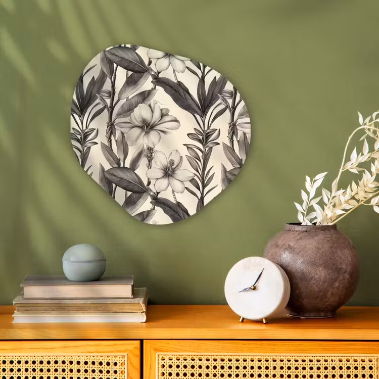 Organisch schilderij - Forex - Klassiek - Botanisch - Zwart - Beige — 2