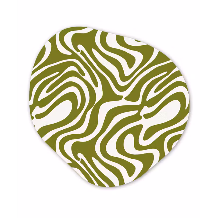 Organisch schilderij - Forex - Lijnpatroon - Groen - Organisch — 1